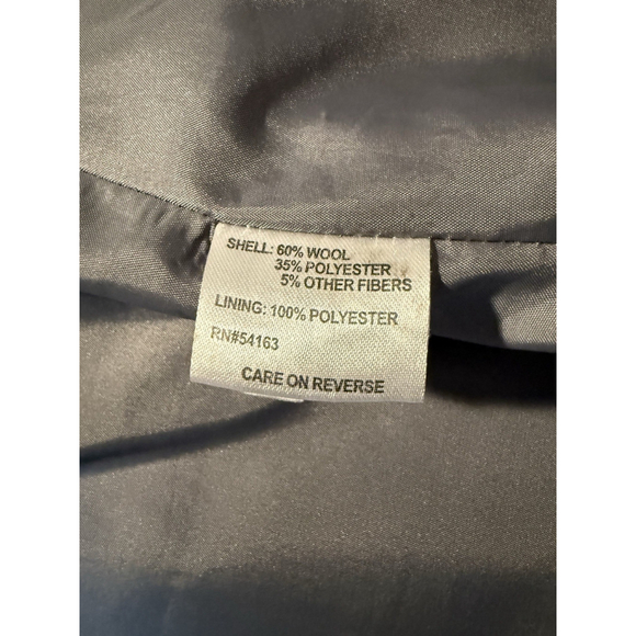 Calvin Klein Women's Gray Tweed Wool Blend Double Breasted Lined Pea Coat Size 4 - Picture 11 of 12